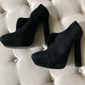 Bottega Veneta Suede Platform Bootie 331385 1000